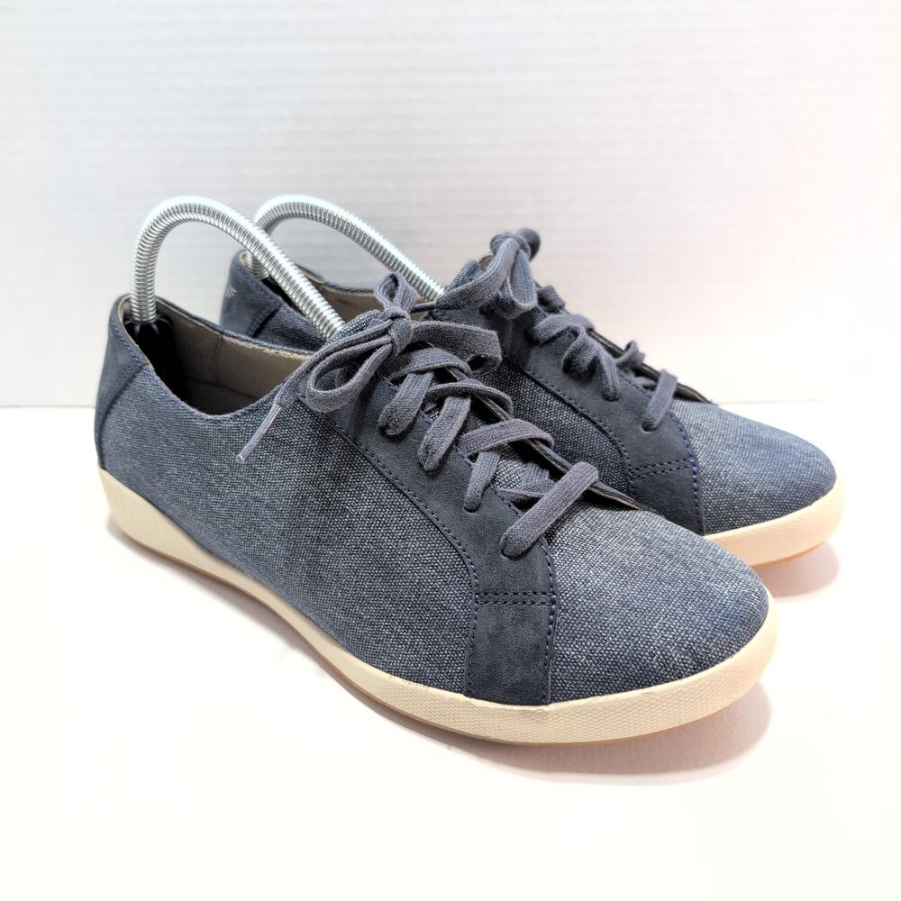 Dansko Olisa Denim Canvas Suede Walking Comfort Shoes Women's 10.5-11